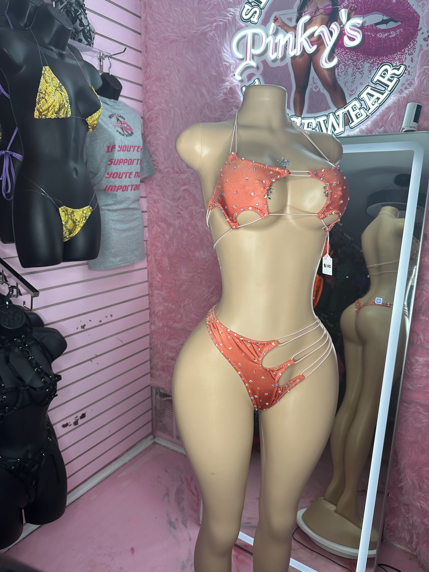 Coral stars bikini
