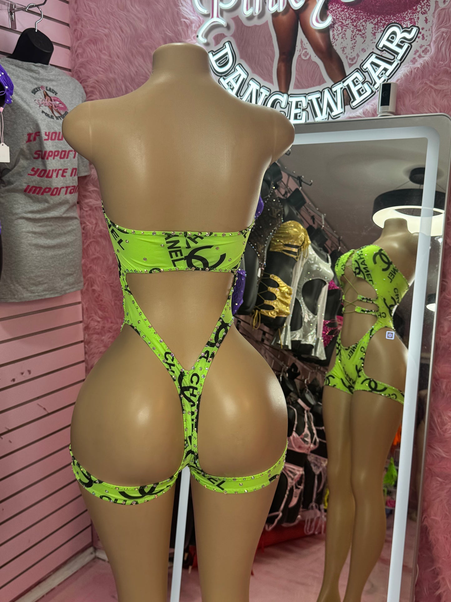 Neon Double C romper