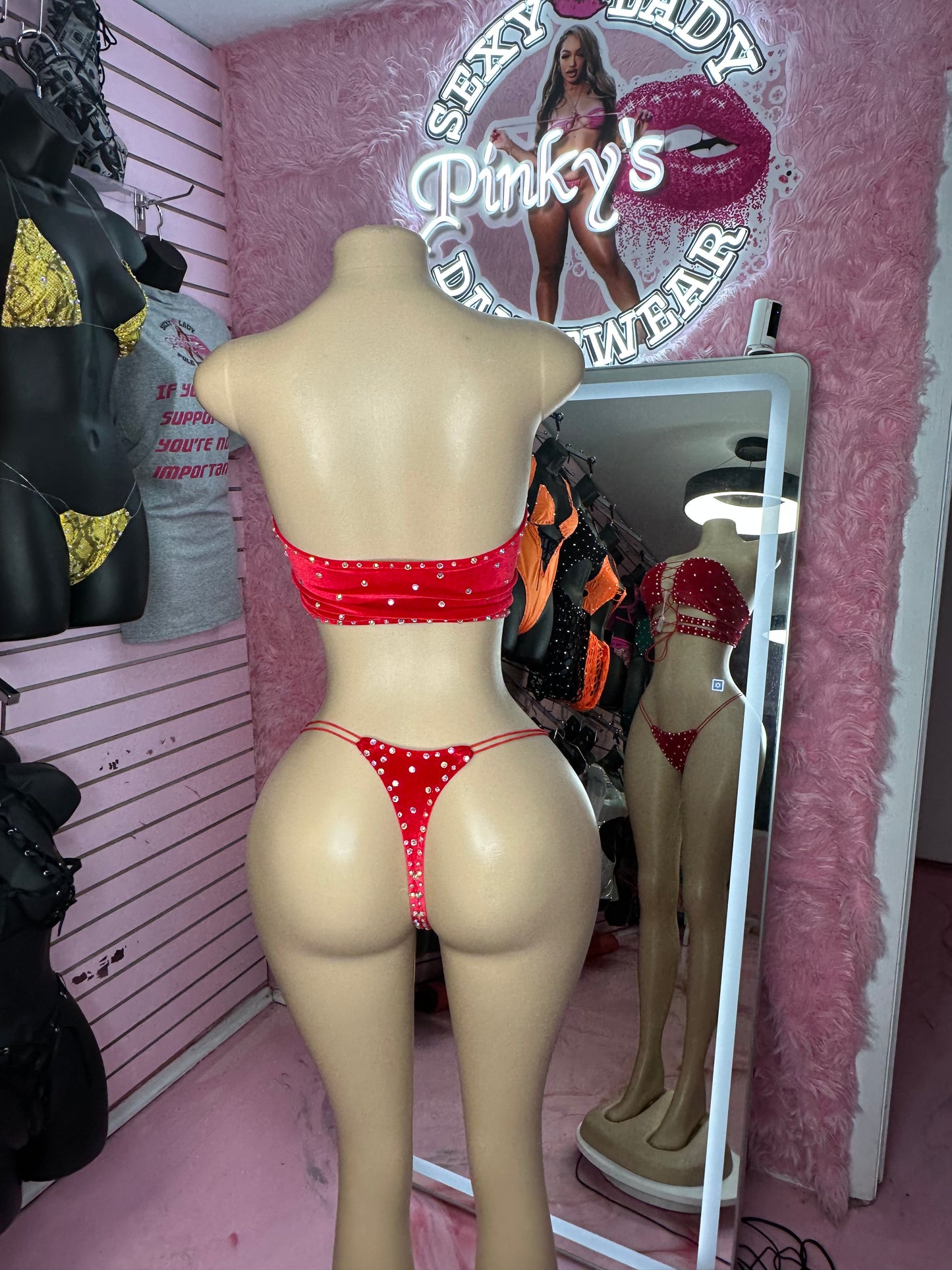Velvet red 2pc