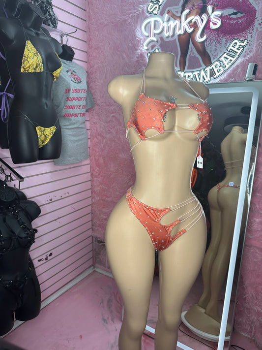 Coral stars bikini