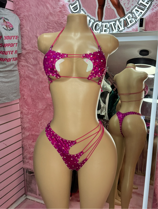 Pink stars 2pc