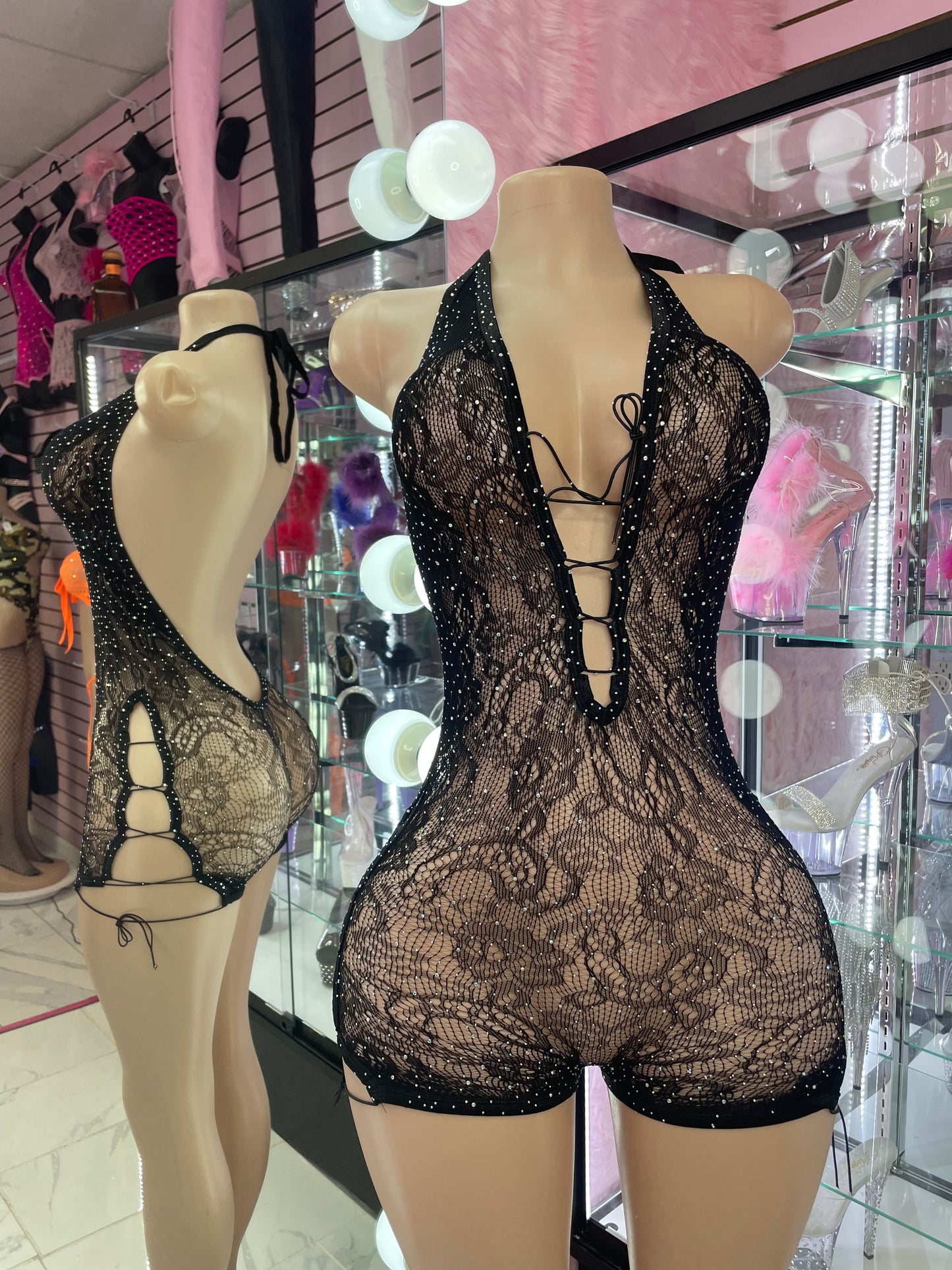 Black Diamonds Romper