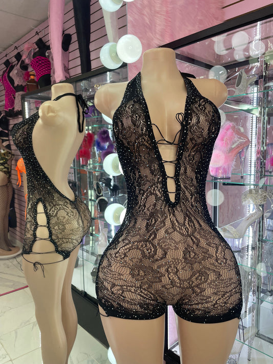 Black Diamonds Romper