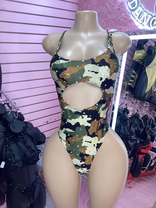 Camo bling one piece